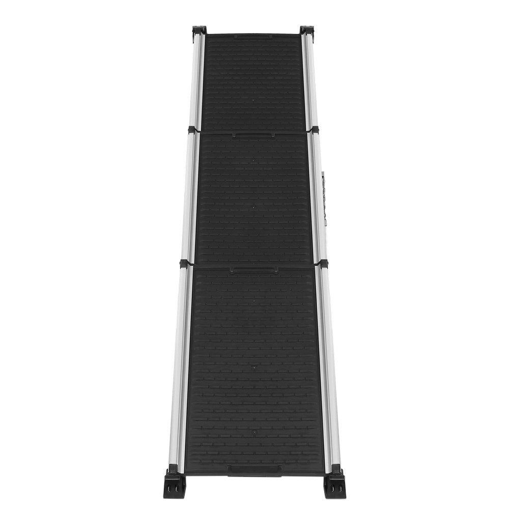i.Pet Adjustable Aluminium Frame Dog Ramp & Foldable Pet Stairs for Car or SUV - Portable Ladder"