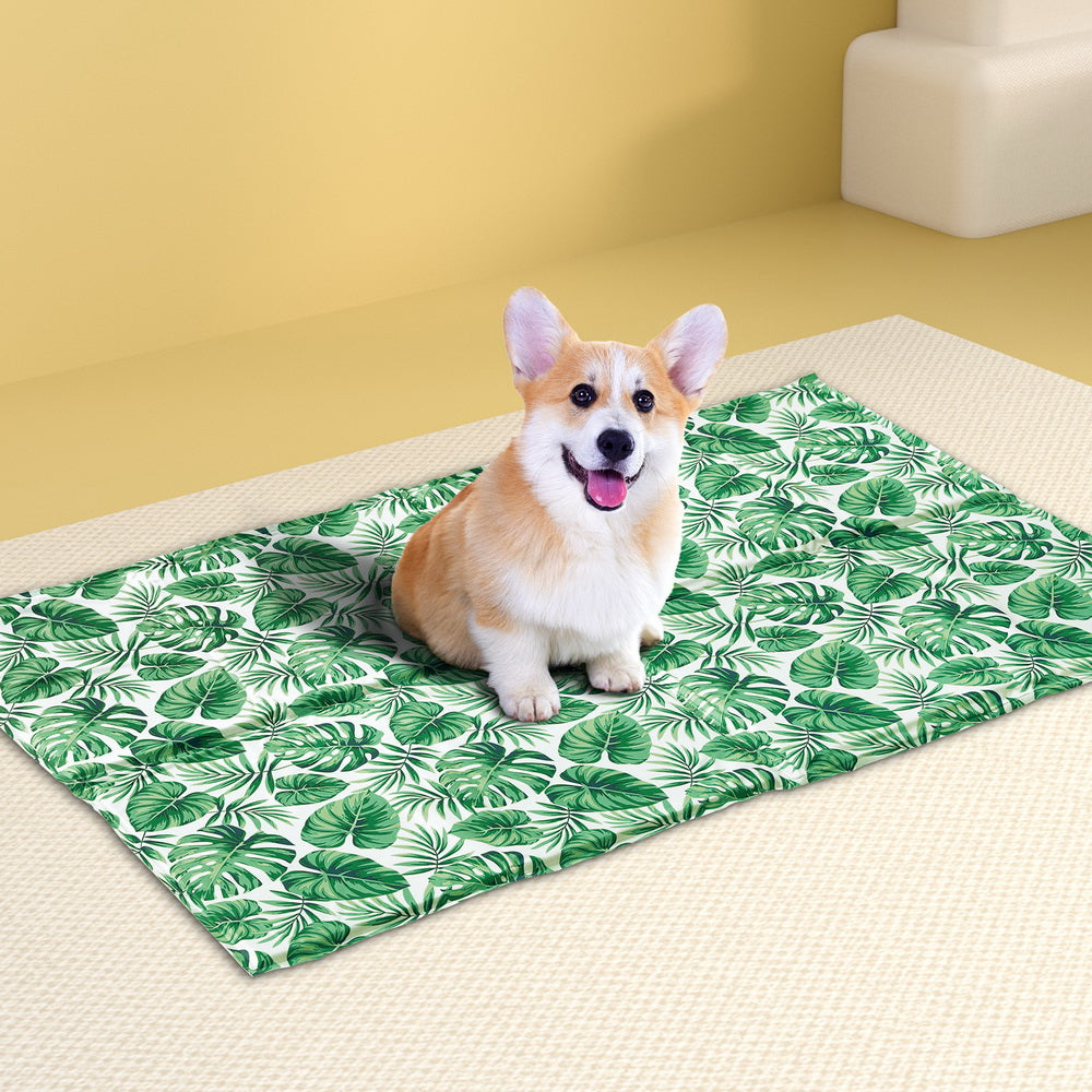 i.Pet Self-Cooling Gel Pet MAT - Summer Pad for Dogs & Cats - Green Large