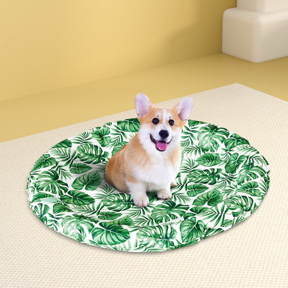 i.Pet Self-Cooling Gel Pet MAT - Large Round Summer Cushion for Dogs & Cats