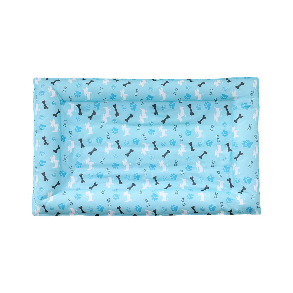 i.Pet Self-Cooling Gel Pet BED - Large Summer Pad for Dogs & Cats - Blue Large
