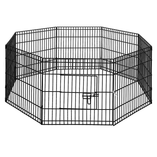 i.Pet 24" 8 Panel Dog Playpen, Pet Fence or Exercise Cage