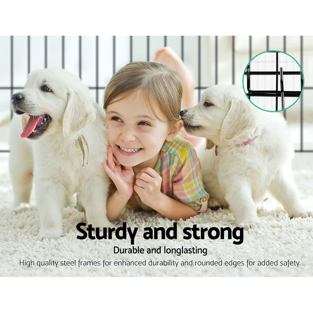 i.Pet 36" 8 Panel Dog Playpen, Pet Fence or Exercise Cage