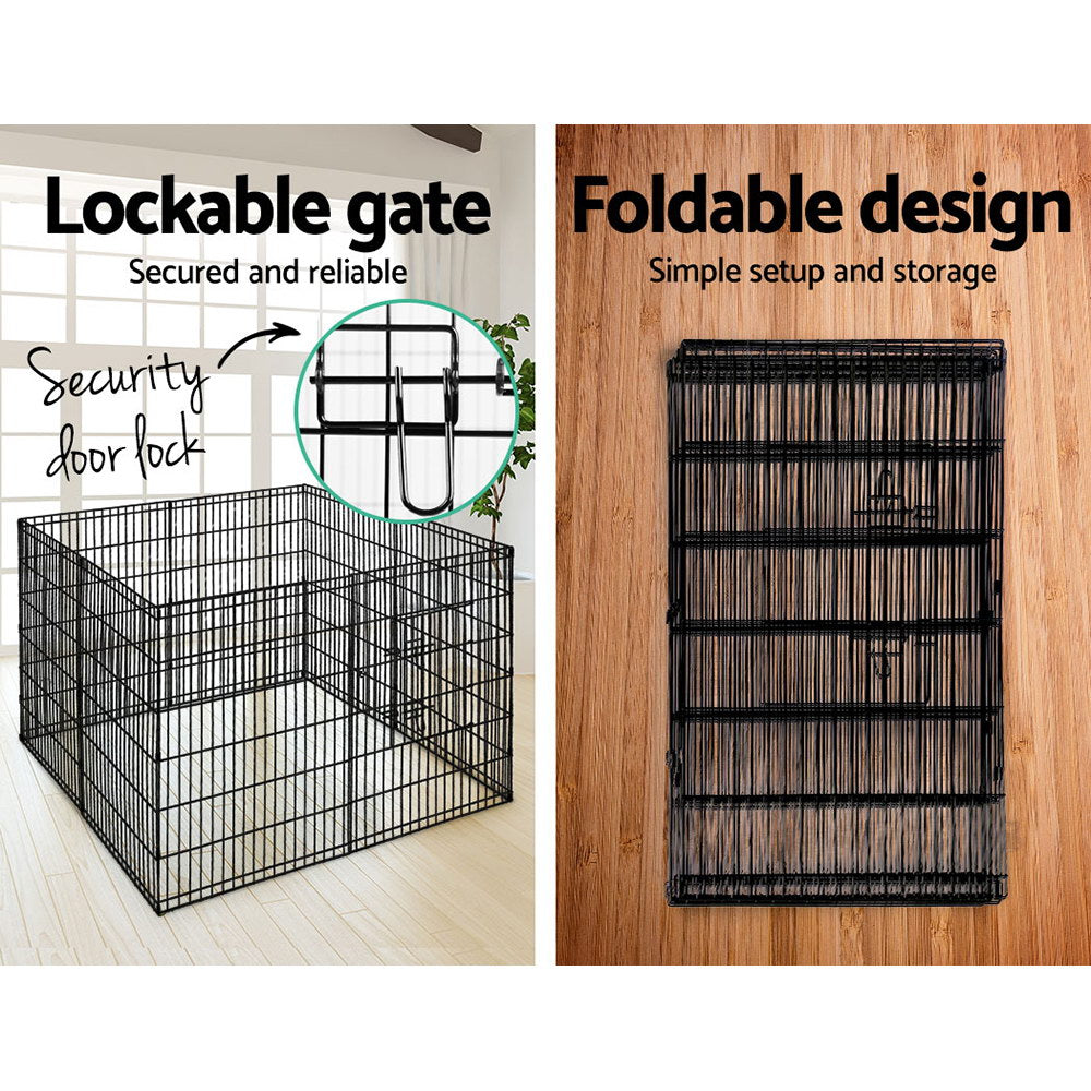 i.Pet 36" 8 Panel Dog Playpen, Pet Fence or Exercise Cage