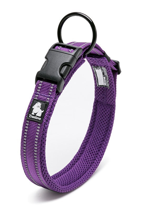 Heavy Duty Reflective Collar - Purple L