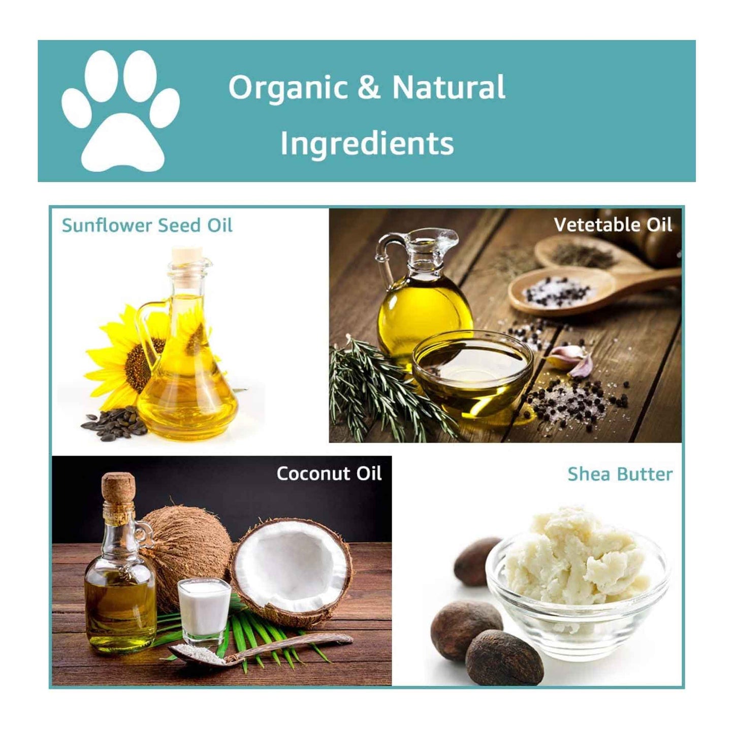 Pet Paw Balm - for Dogs & Cats - 100% Natural
