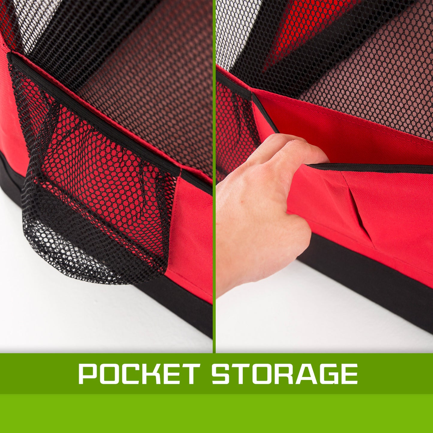 Paw Mate Portable Soft Dog Crate Carrier- Red L