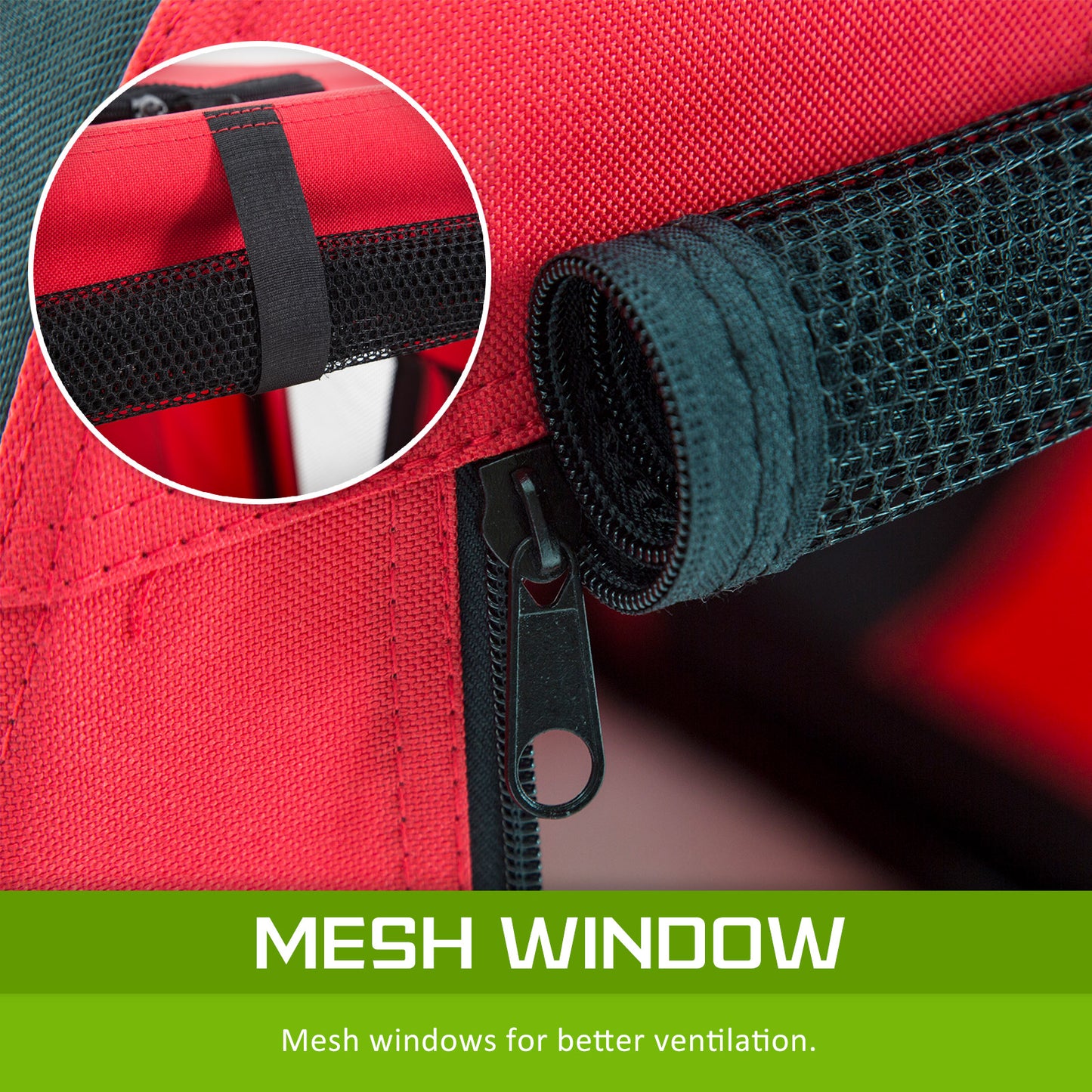 Paw Mate Portable Soft Dog Crate Carrier- Red L