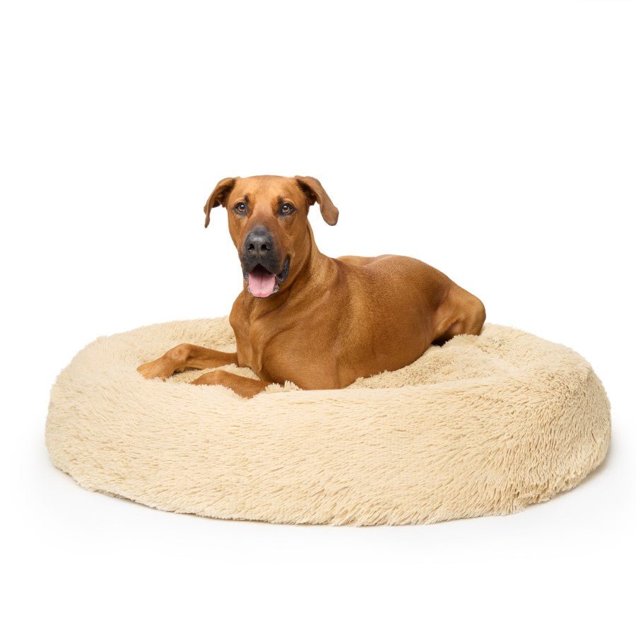 Fur King "Nap Time" Calming Dog Bed - Brindle XL