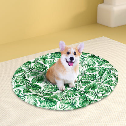 i.Pet Self-Cooling Gel Pet MAT - Large Round Summer Cushion for Dogs & Cats