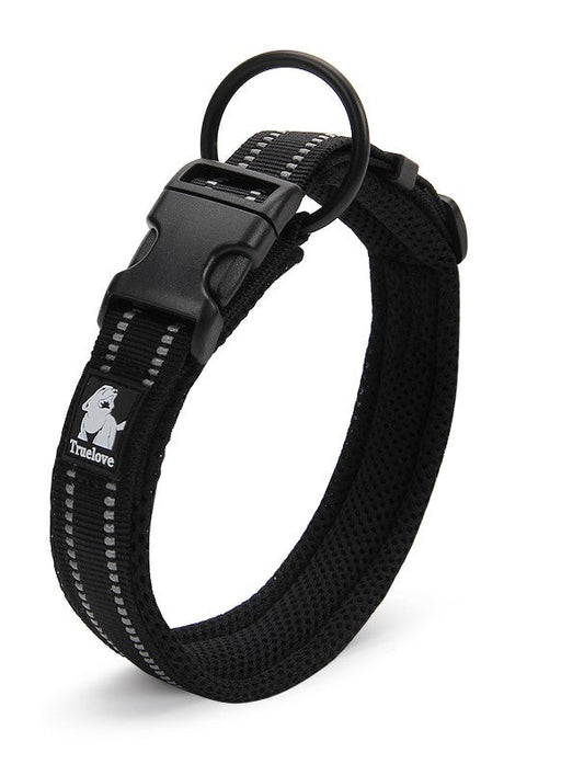 Heavy Duty Reflective Collar - Black L